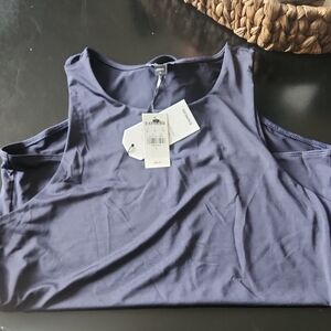Express Women's Navy Tank Top